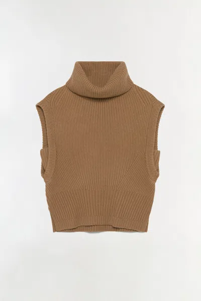 Simkhai Women's Maple Knit Top In Camel In Multi