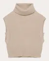 Simkhai Maple Cashmere Turtleneck Sweater Vest In Gold