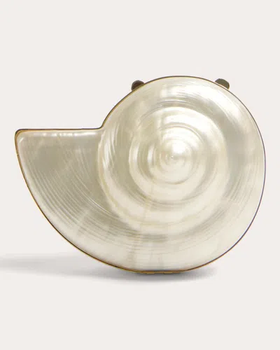 Simkhai Women's Marion Shell Clutch In White