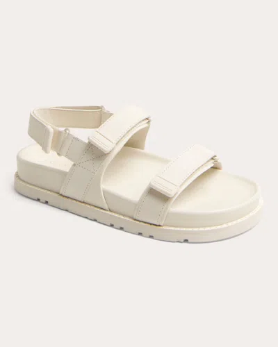 Simkhai Women's Maris Leather Strappy Sport Sandal In White