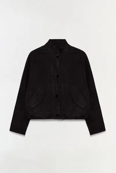 Simkhai Women's Marley Suede Jacket In Black