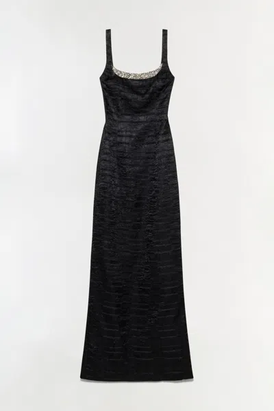 Simkhai Women's Martina Satin Gown In Black