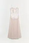 Simkhai Women's Maxine Sequin Midi Dress In Sand