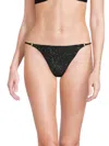 Simkhai Women's May Ring Bikini Bottoms In Black