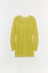 Simkhai Mccall Embroidered Mini Dress In Yellow Plum