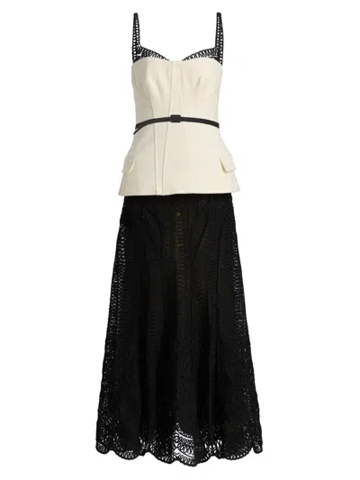 Simkhai Women's Mckinnon Layered Maxi Dress In Multi