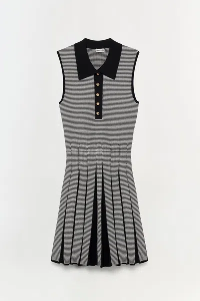 Simkhai Women's Melodie Dress In Black White Check