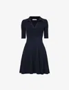 Simkhai Patricia Polo Ribbed Mini Dress In Midnight