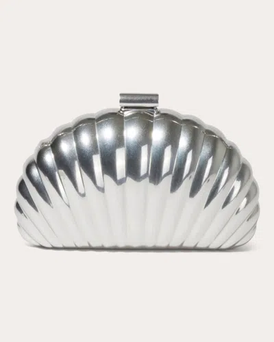 Simkhai Women's Monet Shell Clutch In Silver