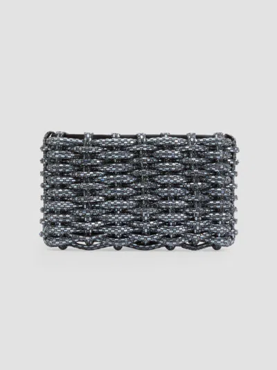 Simkhai Women's Morgan Metal Clutch In Black