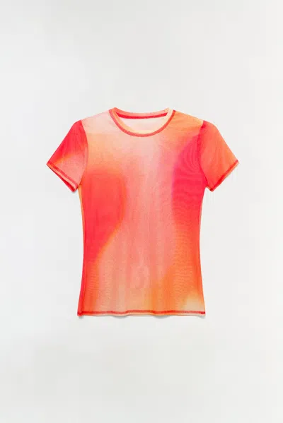 SIMKHAI WOMEN'S MURRY MESH TOP IN GOLDEN HOUR SUNSET