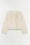 Simkhai Women's Natasha Shearling Jacket In Ivory In Neutral