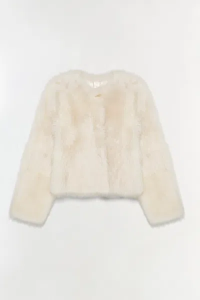 Simkhai Women's Natasha Shearling Jacket In Ivory In Neutral