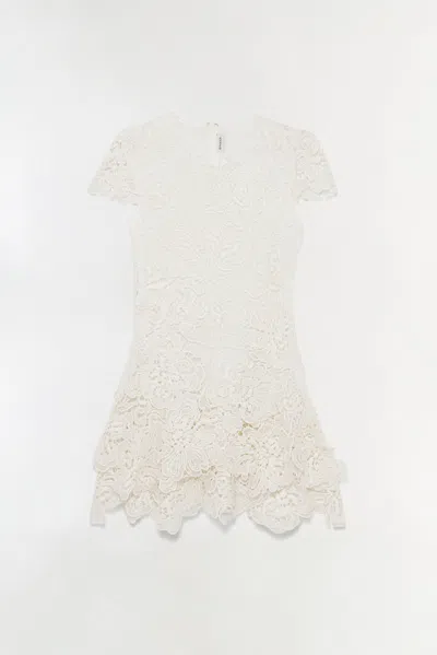 Simkhai Novelle Lace Mini Dress In White