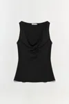 Simkhai Women's Nubia Satin Top In Black