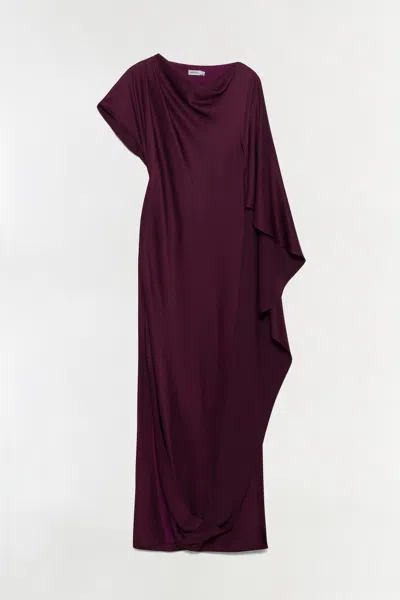 Simkhai Women's Ora Satin Gown In Fig