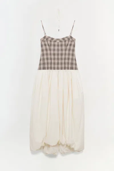 Simkhai Women's Pfeiffer Midi Dress In Midnight Gingham