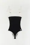 Simkhai Colour-blocked Tie-strap Swimsuit