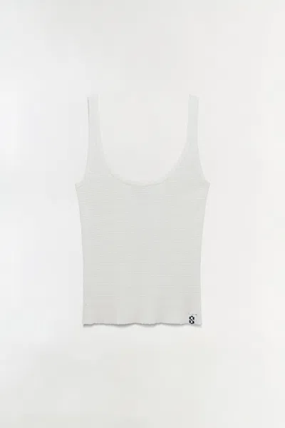 Simkhai Women's Rayne Knit Tank Top In Ivory In White
