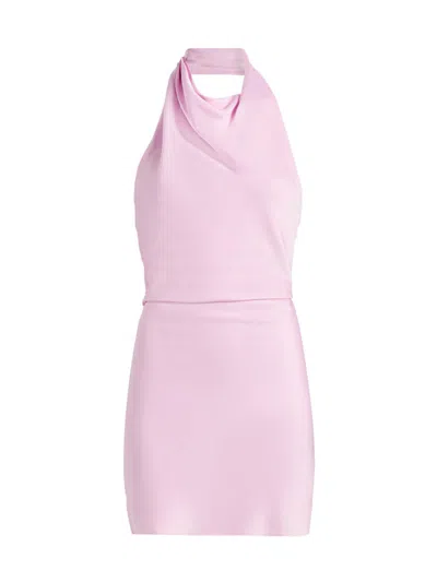 Simkhai Women's Reanna Satin Minidress In Pink