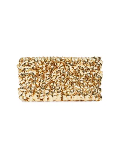 Simkhai Women's Reese Beaded Convertible Clutch In Gold