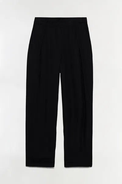 Simkhai Women's Reid Silk Georgette Pant In Black