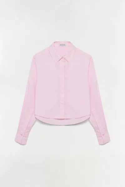 Simkhai Women's Renata Cotton Button Down Shirt In Tulip In Animal Print