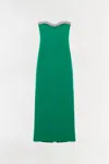 Simkhai Riona Bustier Gown In Green