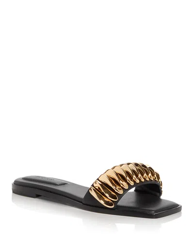 SIMKHAI WOMEN'S RIPPLE FLAT SANDALS