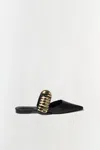 Simkhai Women's Ripple Mule In Black/gold