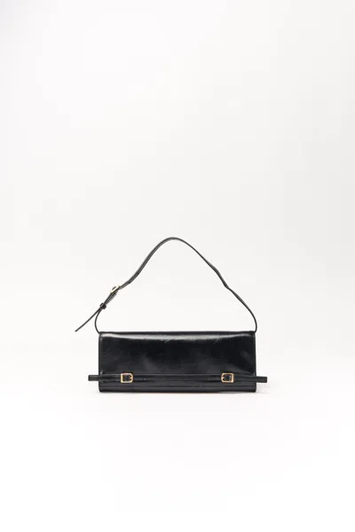 Simkhai Women's River East West Leather Clutch In Black
