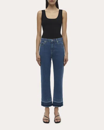 SIMKHAI WOMEN'S RIVER HIGH-RISE STRAIGHT-LEG JEANS