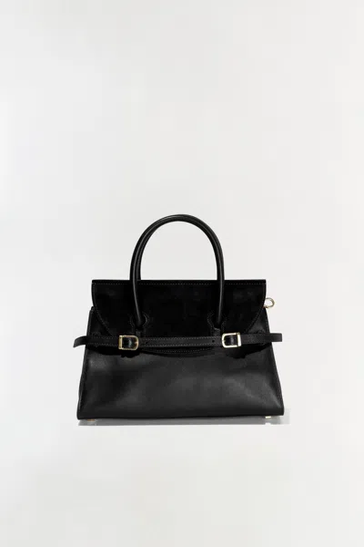 Simkhai Women's River Mini Suede Handle Bag In Black