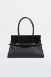 Simkhai Women's River Suede Shoulder Bag In Black In Black