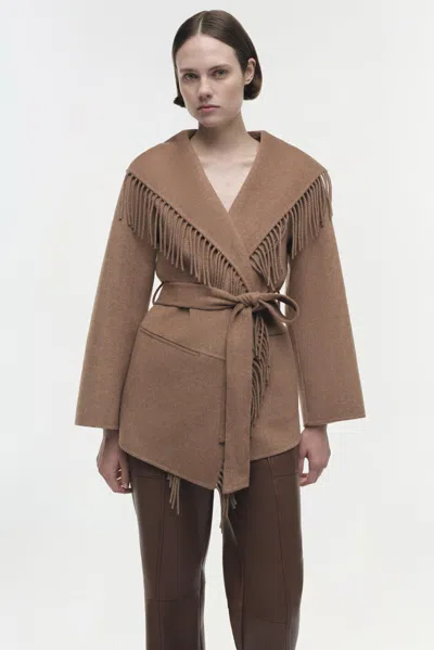 SIMKHAI WOMEN'S ROWEN JACKET IN CAMEL