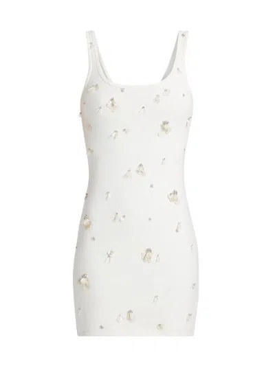 Simkhai Cailinn Linen-cotton Mini Dress In White