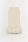 Simkhai Women's Ruffled Cami Toplle Linen Knit Midi Skirt In Sand