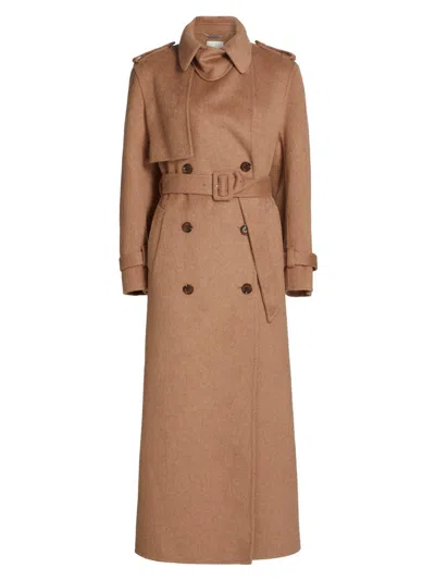 Simkhai Women's Rumi Belted Wool-blend Coat In Brown