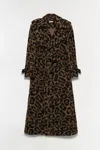 Simkhai Women's Rumi Wool Overcoat In Leopard In Animal Print