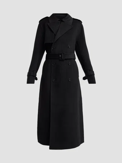 Simkhai Women's Rumi Wool-blend Belted Long Coat In Black