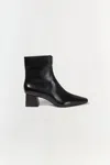 Simkhai Ryder Leather Zip Ankle Booties In Black