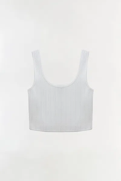 Simkhai Women's Rylan Knit Tank Top In Ivory In White