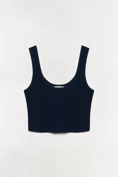 Simkhai Women's Rylan Knit Tank Top In Midnight In Blue