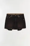 Simkhai Women's Sally Denim Pants Mini Skirt In Terranea In Multi