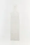 Simkhai Women's Sanchez Lattice Knit Midi Dress In Ivory