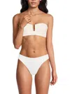 Simkhai Bandeau Sanra Bikini Top In White