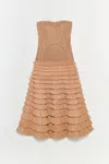 Simkhai Santana Raffia-blend Bustier Dress