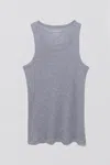 Simkhai Women's Scoop-neck Tank Top In Heather Grey In Gray