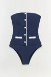 Simkhai Women's Scout One Piece Swimsuit In Midnight