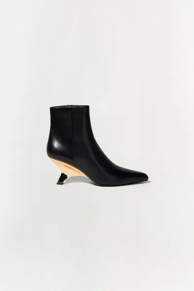 Simkhai Women's Shadow Leather Bootie In Black